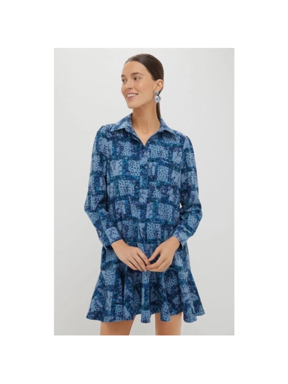 Tuckernuck Trellis Vine Crepe Callahan Shirt Dress